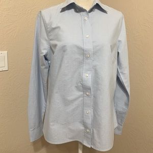🌱 Lands End Long Sleeve Blouse | Adapted Magnet/Velcro Closure | Size 10